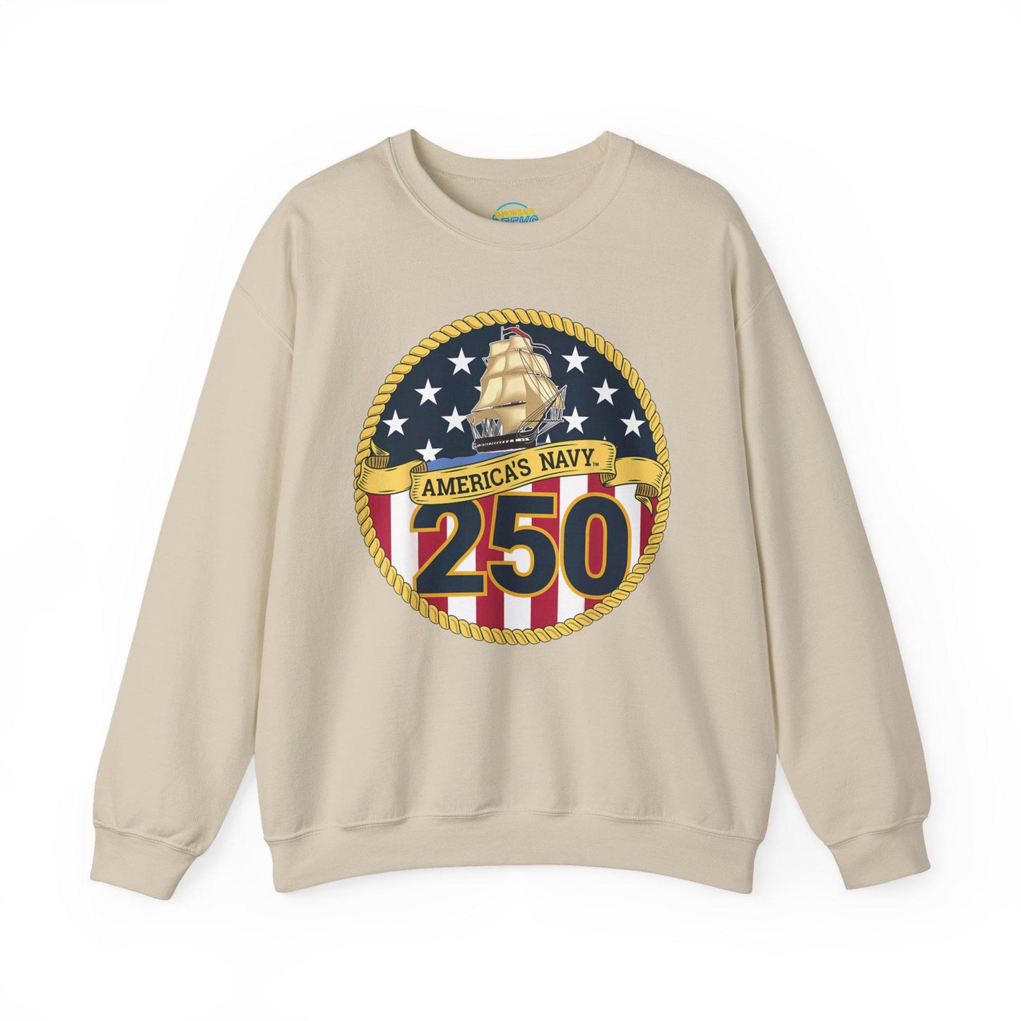 Americas Navy 250 Sweatshirt | Patriotic Crewneck | Navy Anniversary Pullover | Military Pride Gift