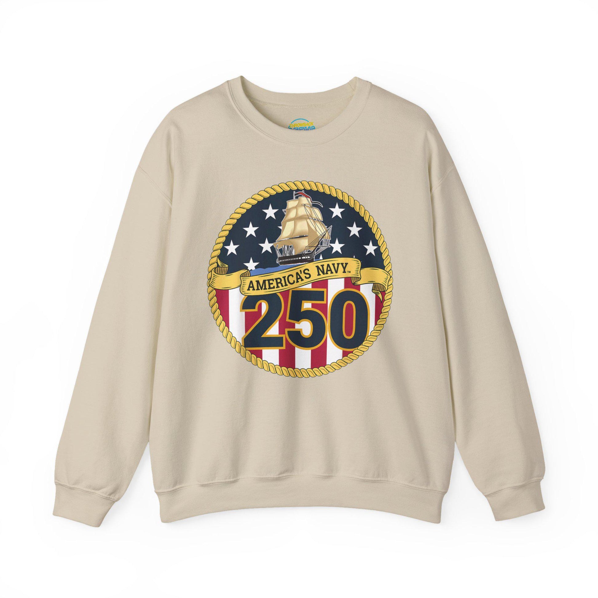 Americas Navy 250 Sweatshirt | Patriotic Crewneck | Navy Anniversary Pullover | Military Pride Gift