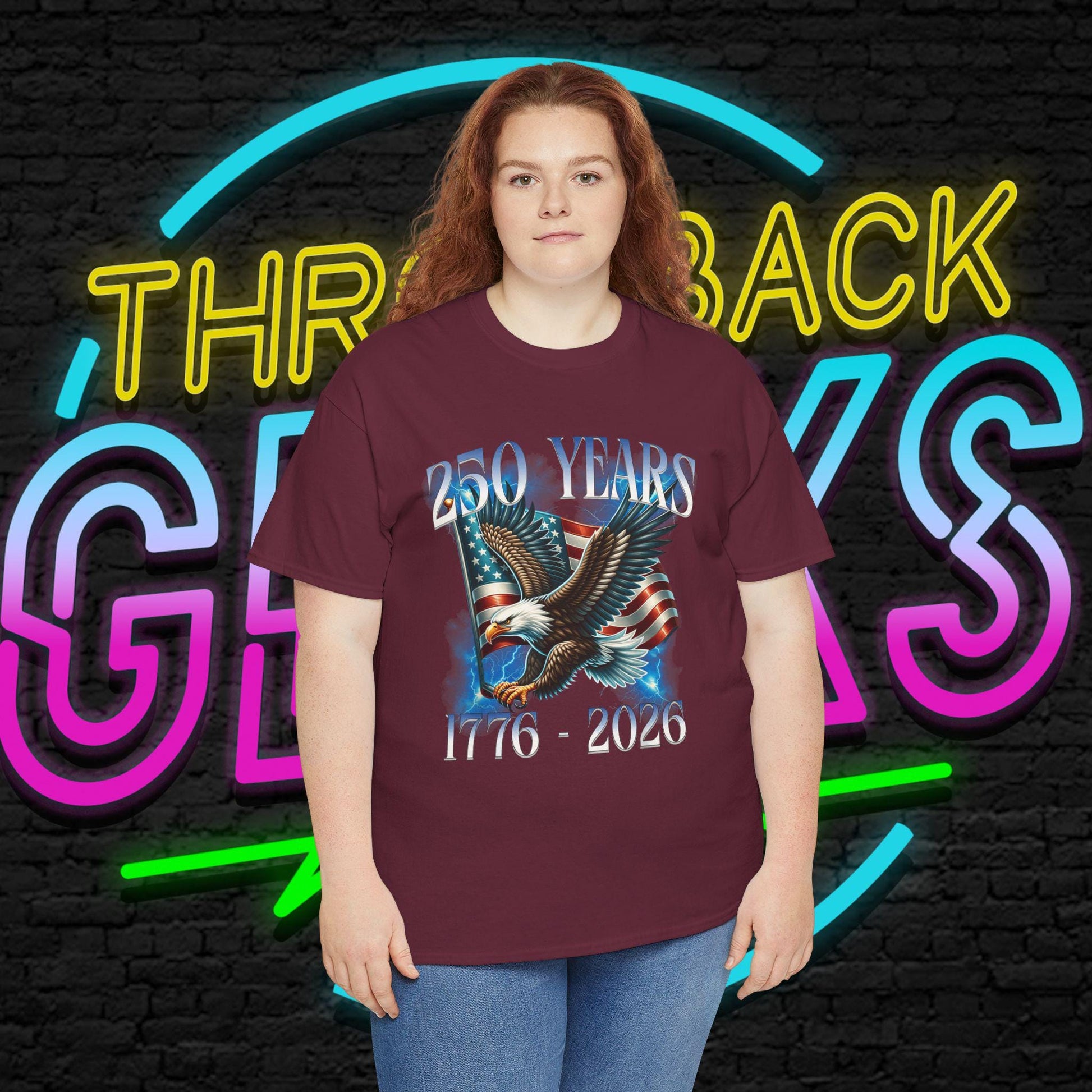 250 Years Patriotic T Shirt | 1776 2026 Eagle Flag Design | USA Anniversary Tee | Veteran Gift