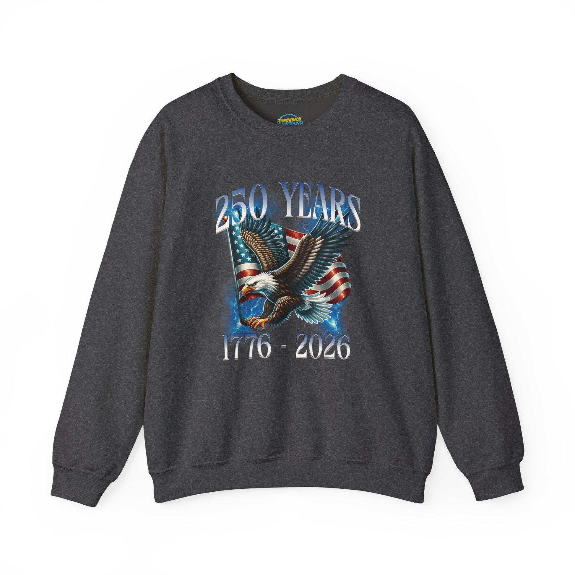 250 Years Patriotic Sweatshirt | 1776 2026 Eagle Flag Design | USA Anniversary Crewneck | Veteran Gift