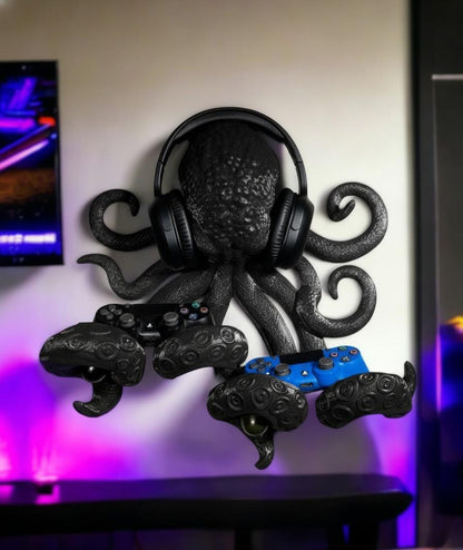 Octopus Headphone & Controller Holder: 3D Printed Gamer Decor