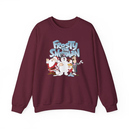 Frosty the Snowman Crewneck Sweatshirt | Holiday Cartoon Snowman Characters