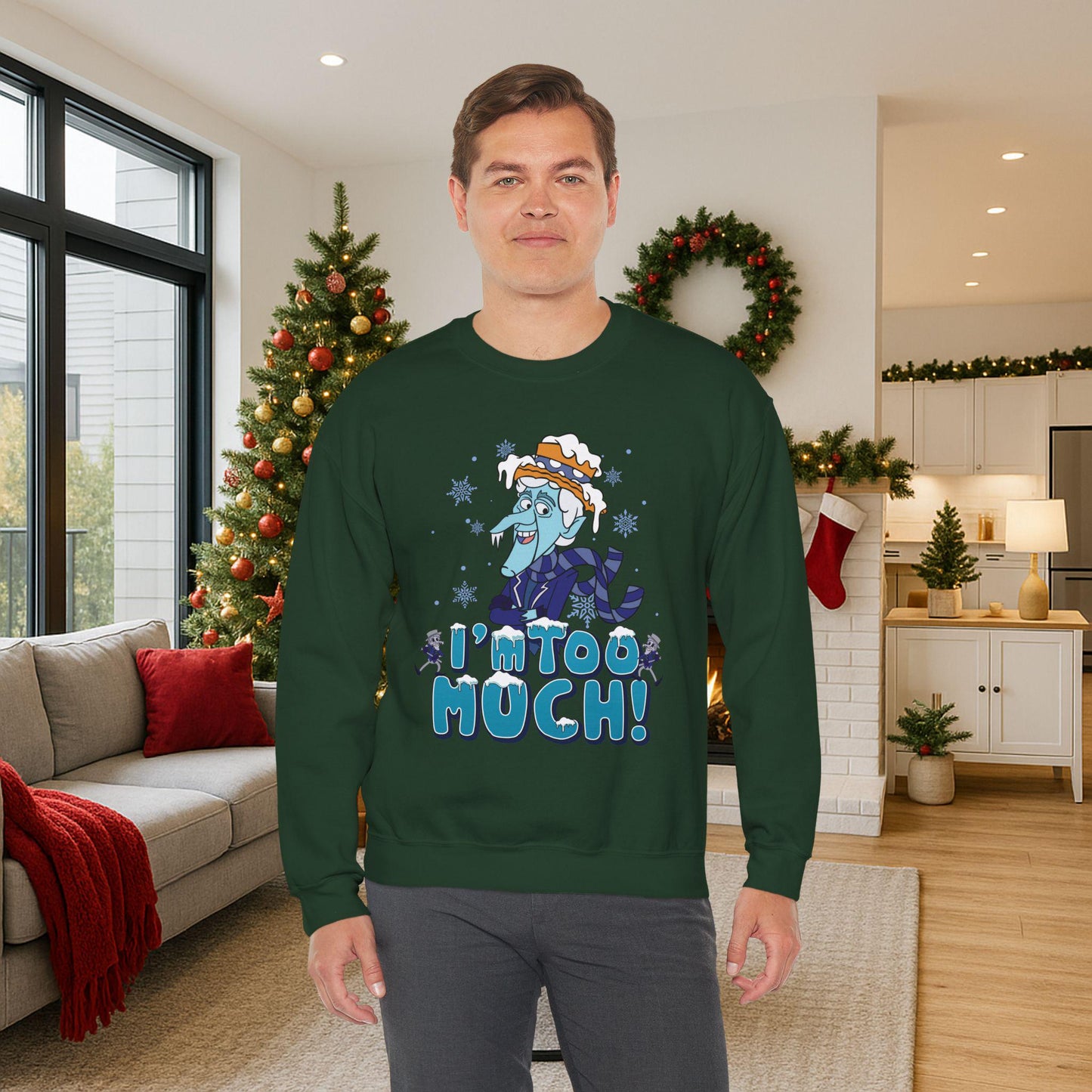 Snow Miser Sweatshirt | Retro Christmas Movie Fan Art