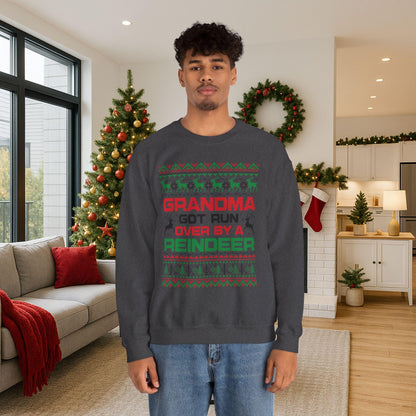 Grandma Got Run Over Sweatshirt | Funny Ugly Christmas Sweater