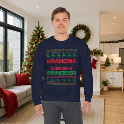 Grandma Got Run Over Sweatshirt | Funny Ugly Christmas Sweater