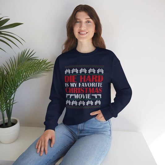 Die Hard Christmas Movie Sweatshirt | Funny Ugly Sweater Crewneck