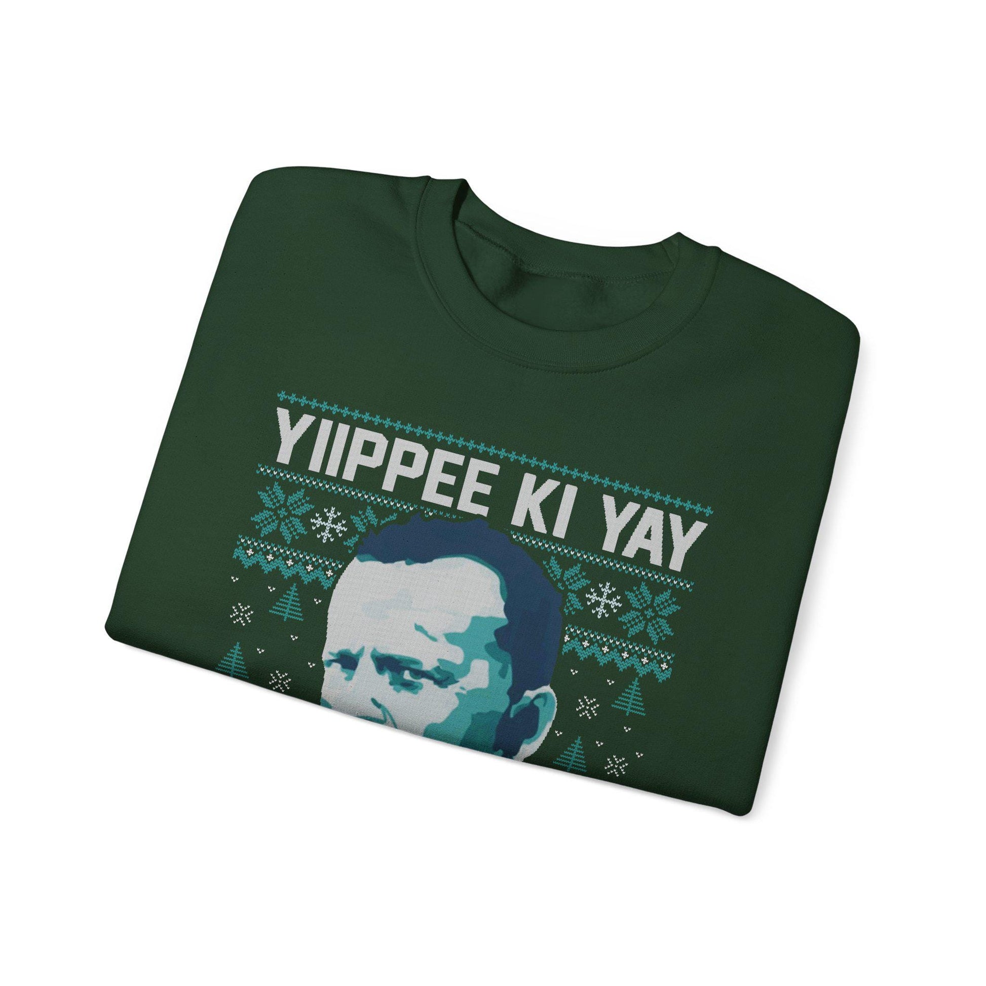 Yippee Ki Yay Sweatshirt | Die Hard Inspired Ugly Christmas Crewneck