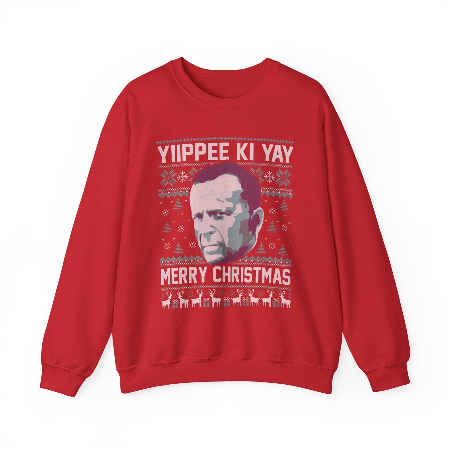 Yippee Ki Yay Sweatshirt | Die Hard Inspired Ugly Christmas Crewneck