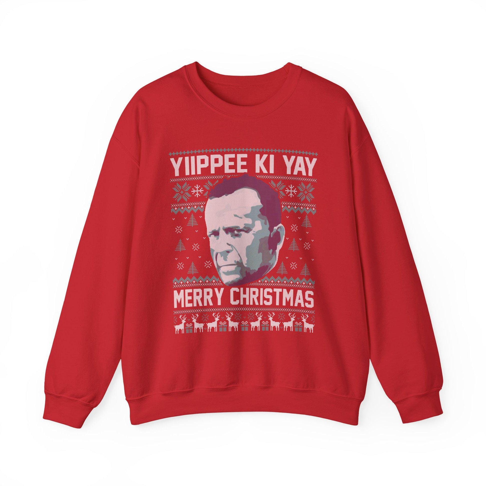 Yippee Ki Yay Sweatshirt | Die Hard Inspired Ugly Christmas Crewneck