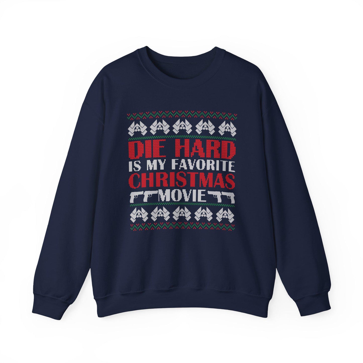Die Hard Christmas Movie Sweatshirt | Funny Ugly Sweater Crewneck