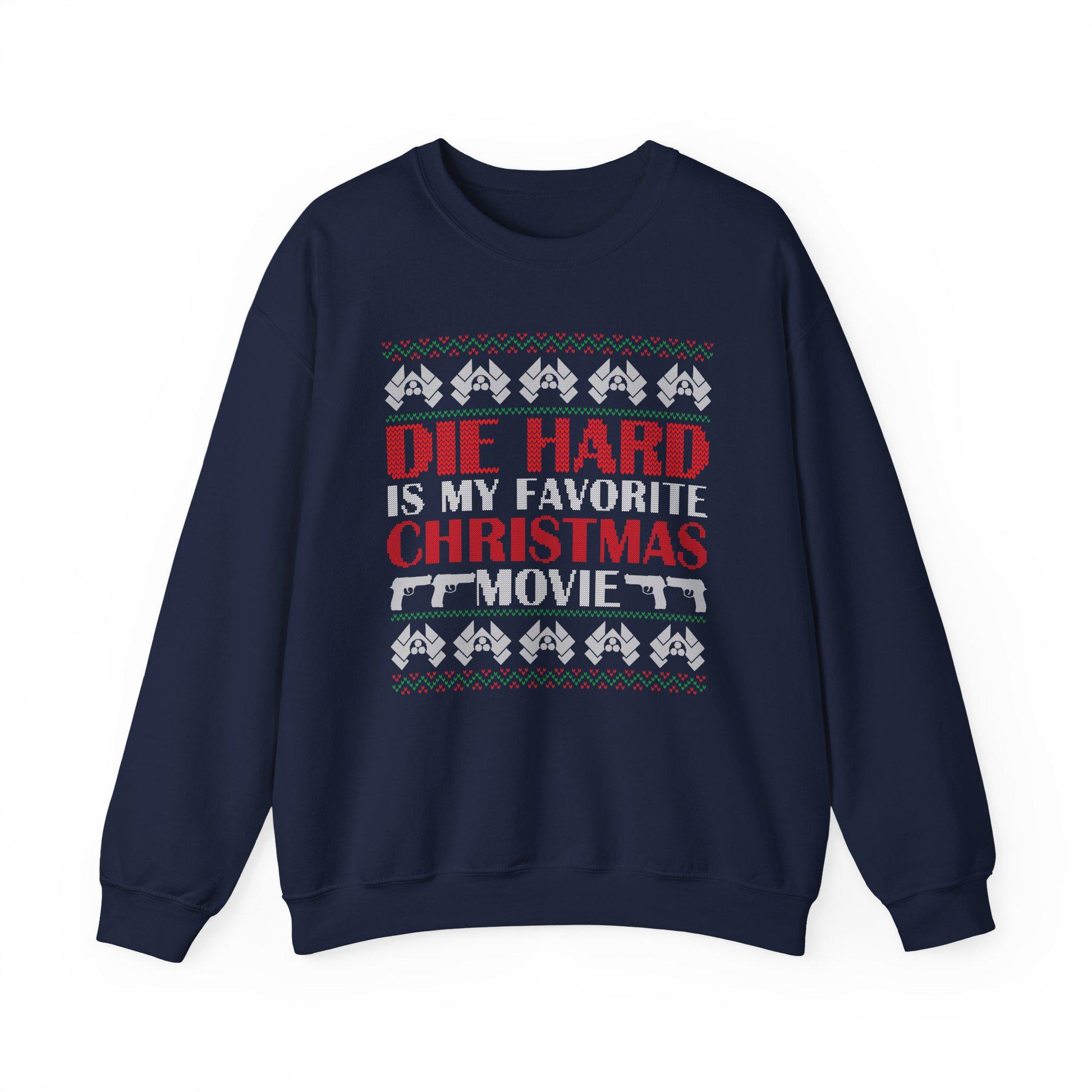 Die Hard Christmas Movie Sweatshirt | Funny Ugly Sweater Crewneck