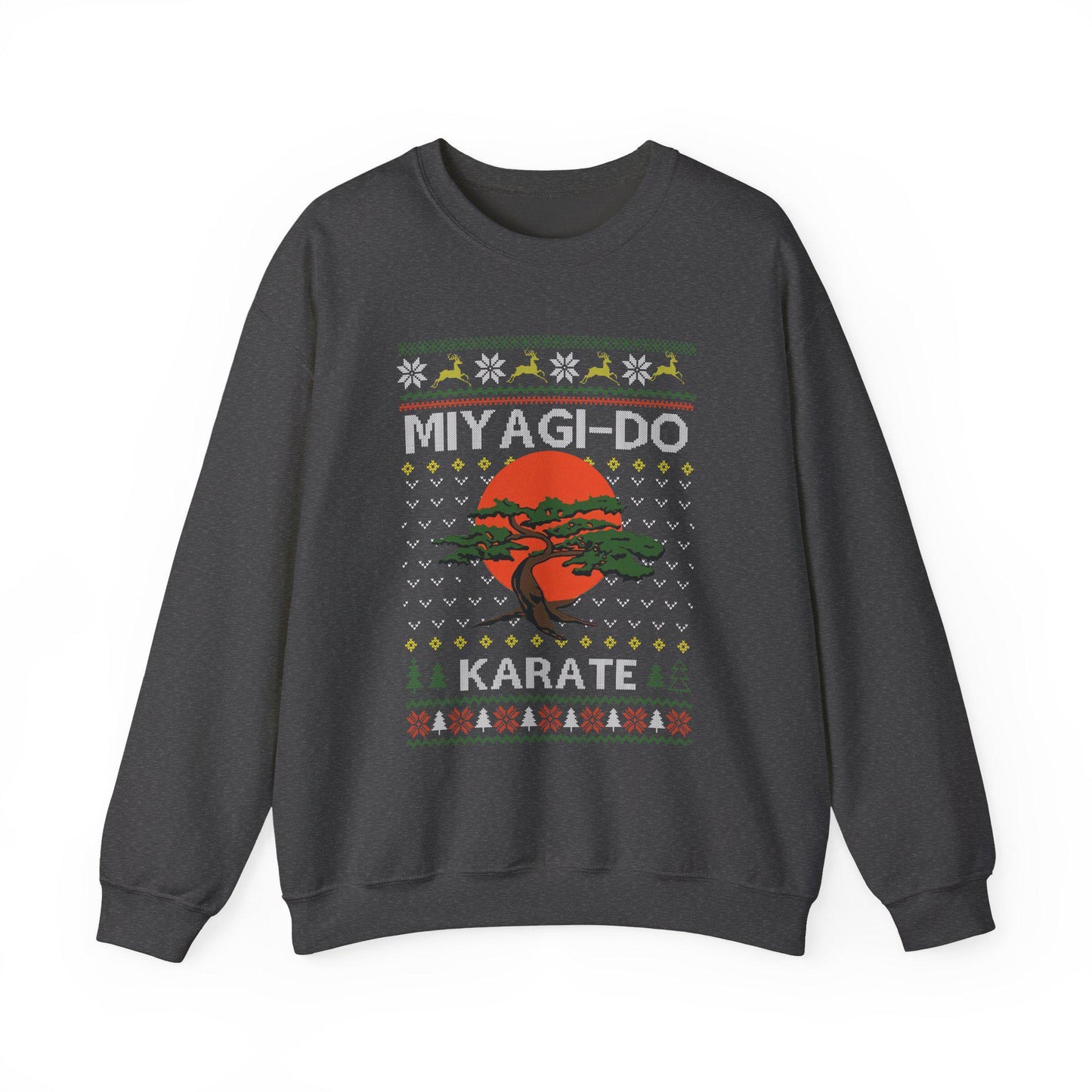 Miyagi Do Karate Christmas Sweatshirt | Karate Kid Inspired Ugly Sweater | Bonsai Dojo Holiday Top