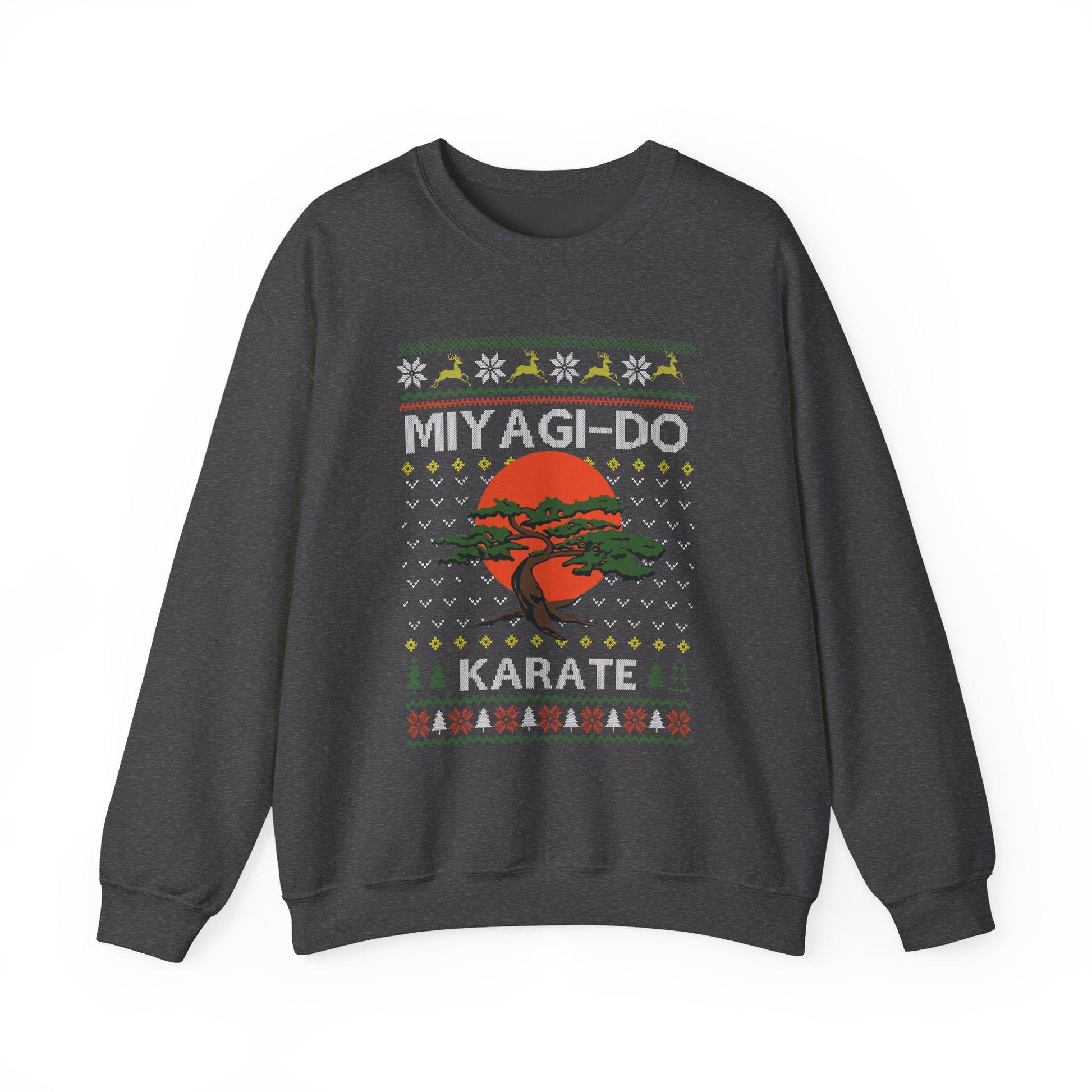 Miyagi Do Karate Christmas Sweatshirt | Karate Kid Inspired Ugly Sweater | Bonsai Dojo Holiday Top