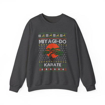 Miyagi Do Karate Christmas Sweatshirt | Karate Kid Inspired Ugly Sweater | Bonsai Dojo Holiday Top
