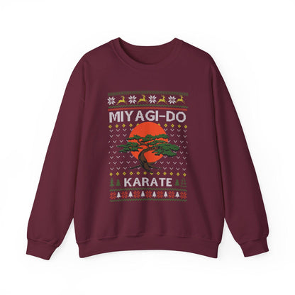 Miyagi Do Karate Christmas Sweatshirt | Karate Kid Inspired Ugly Sweater | Bonsai Dojo Holiday Top