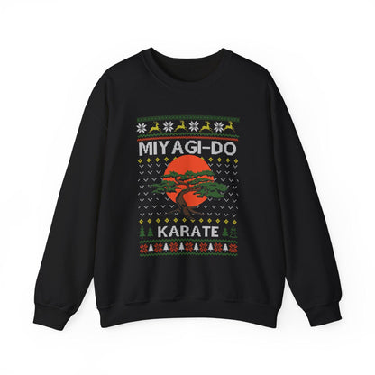 Miyagi Do Karate Christmas Sweatshirt | Karate Kid Inspired Ugly Sweater | Bonsai Dojo Holiday Top