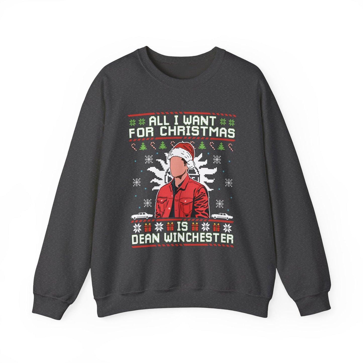 Dean Winchester Christmas Sweatshirt | Supernatural Ugly Sweater