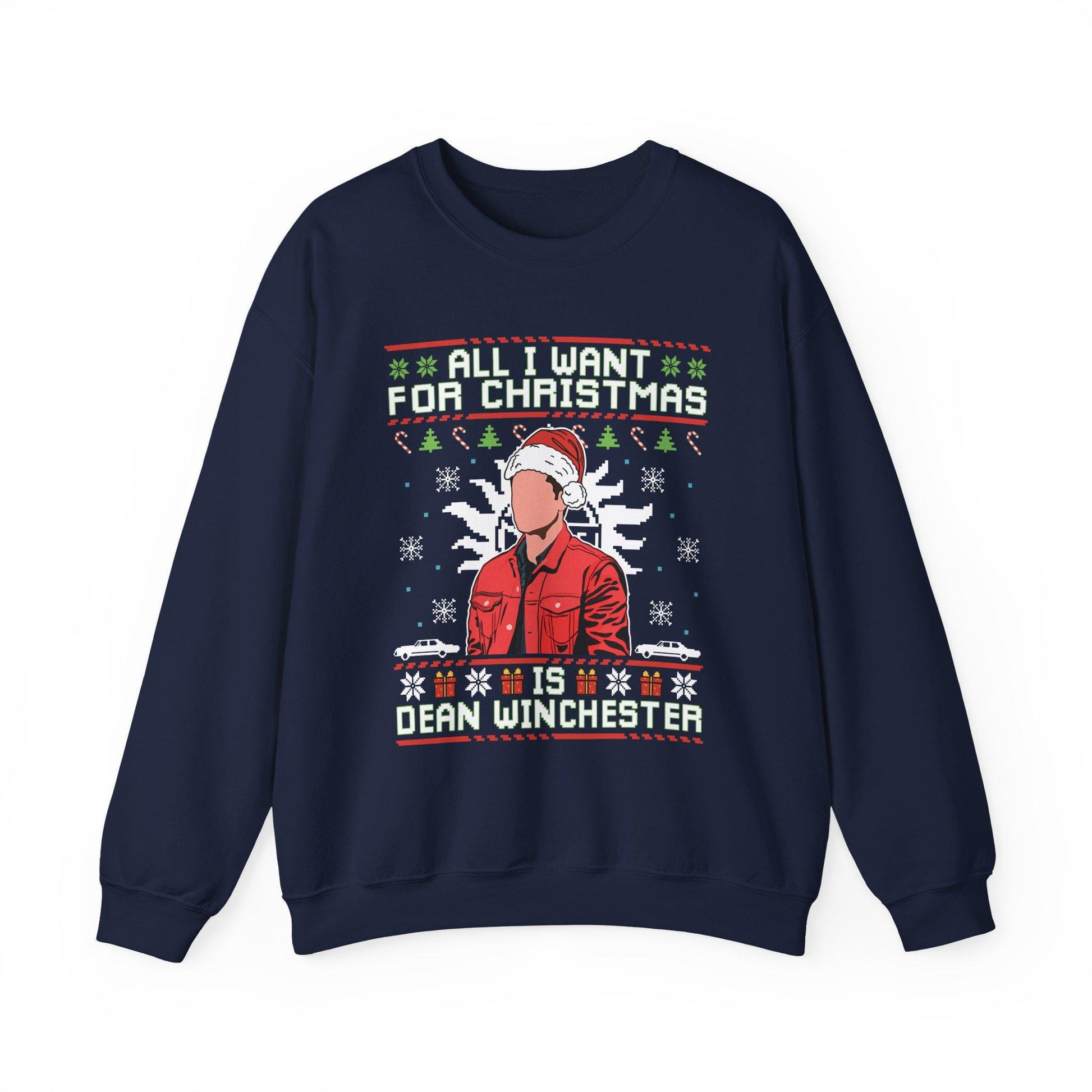 Dean Winchester Christmas Sweatshirt | Supernatural Ugly Sweater