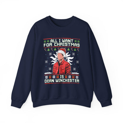 Dean Winchester Christmas Sweatshirt | Supernatural Ugly Sweater