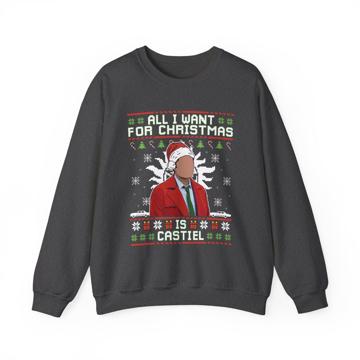 Castiel Christmas Sweatshirt | Supernatural Angel Ugly Sweater