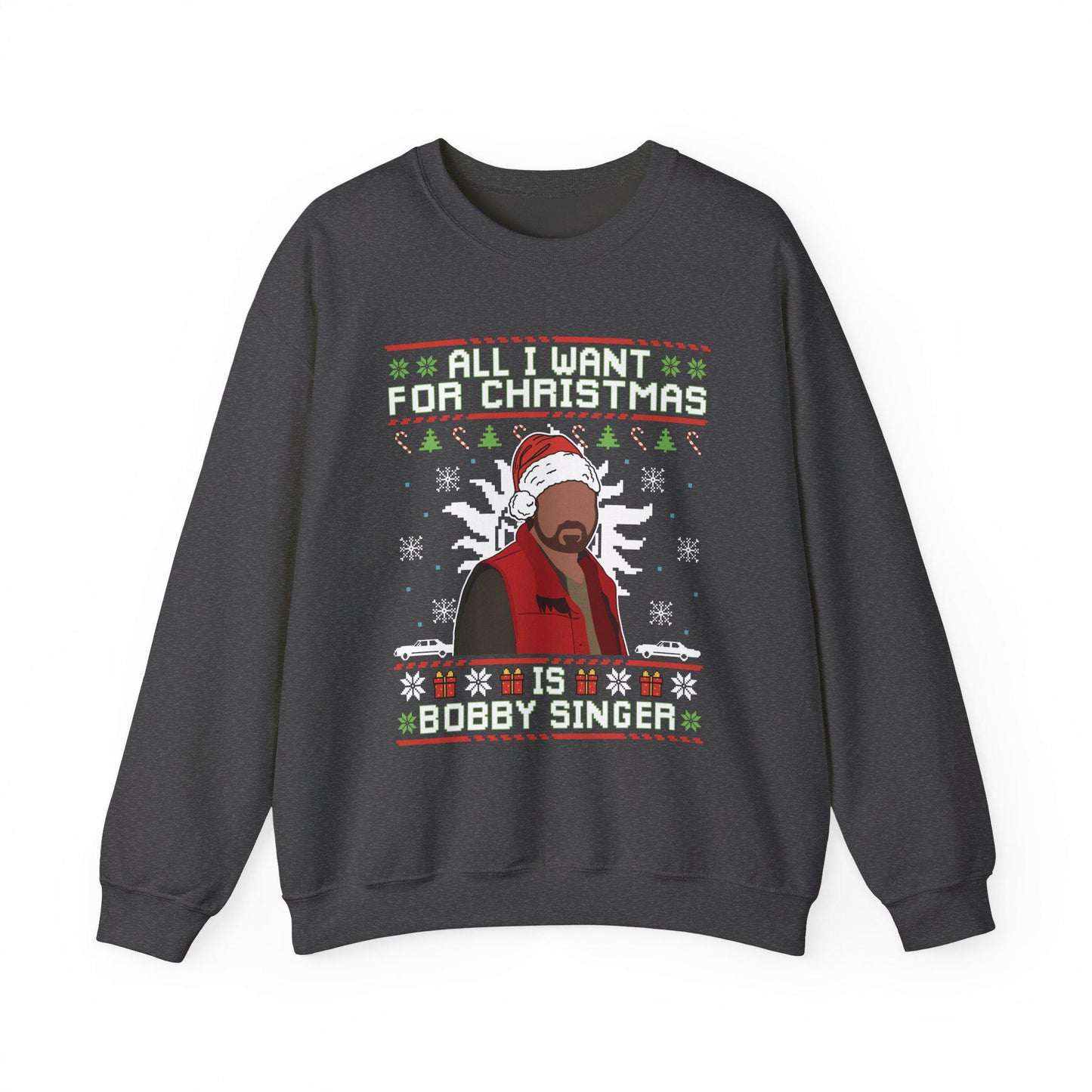 Bobby Singer Christmas Sweatshirt | Supernatural Hunter Holiday Sweater