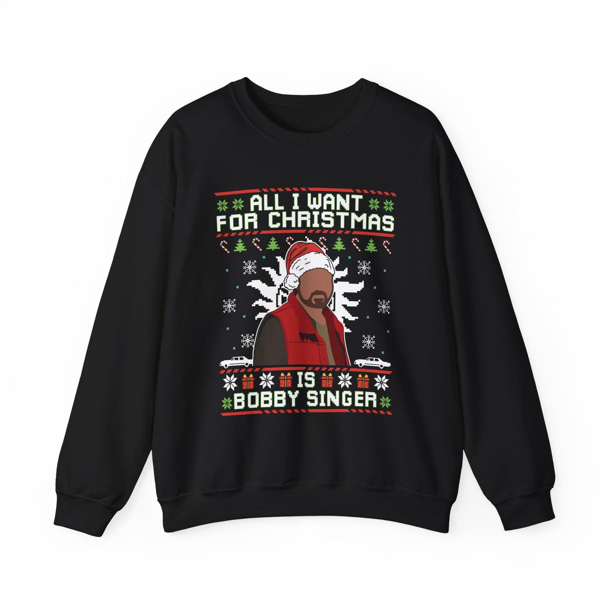 Bobby Singer Christmas Sweatshirt | Supernatural Hunter Holiday Sweater