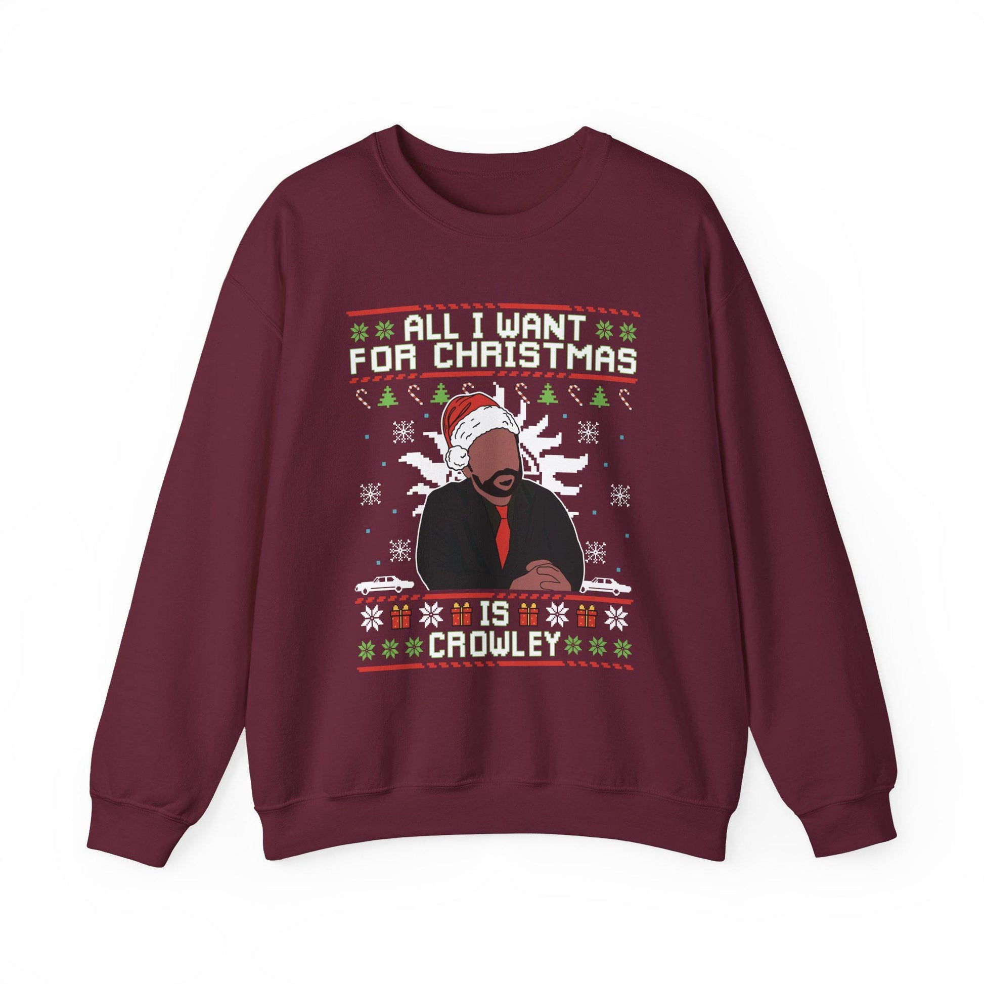 Crowley Christmas Sweatshirt | Supernatural Inspired Ugly Sweater
