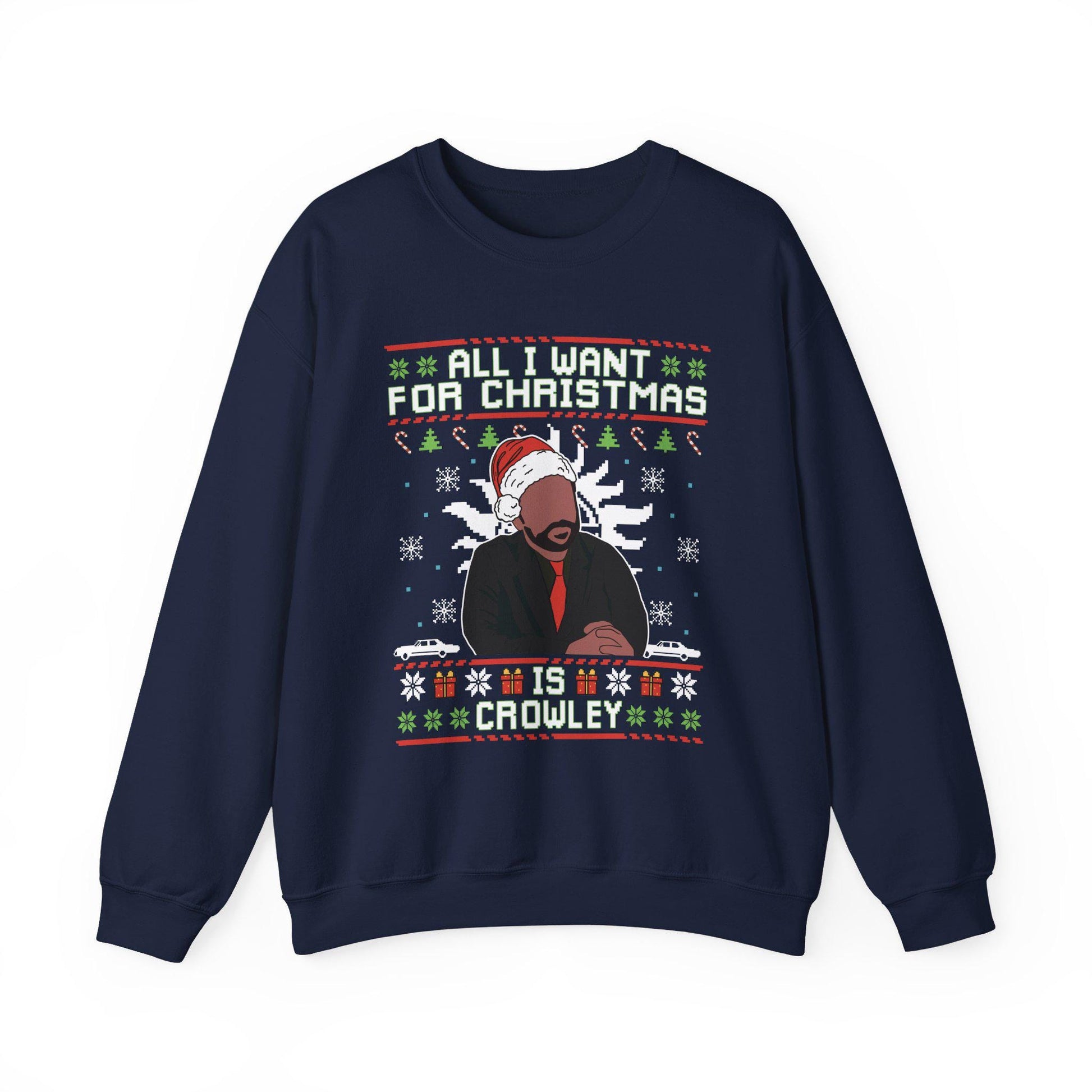 Crowley Christmas Sweatshirt | Supernatural Inspired Ugly Sweater