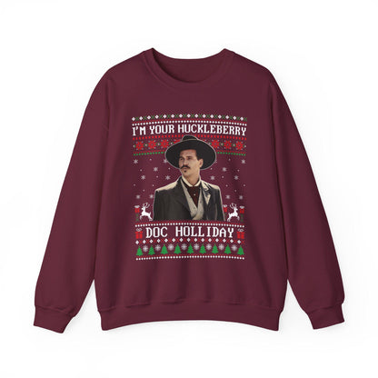 Im Your Huckleberry Doc Holliday Sweatshirt | Tombstone Movie Ugly Christmas Sweater | Western Holiday Top