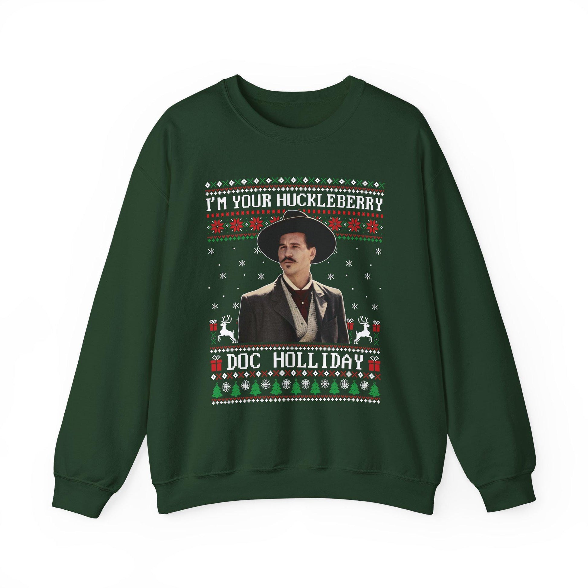 Im Your Huckleberry Doc Holliday Sweatshirt | Tombstone Movie Ugly Christmas Sweater | Western Holiday Top