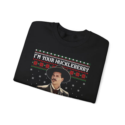 Im Your Huckleberry Doc Holliday Sweatshirt | Tombstone Movie Ugly Christmas Sweater | Western Holiday Top