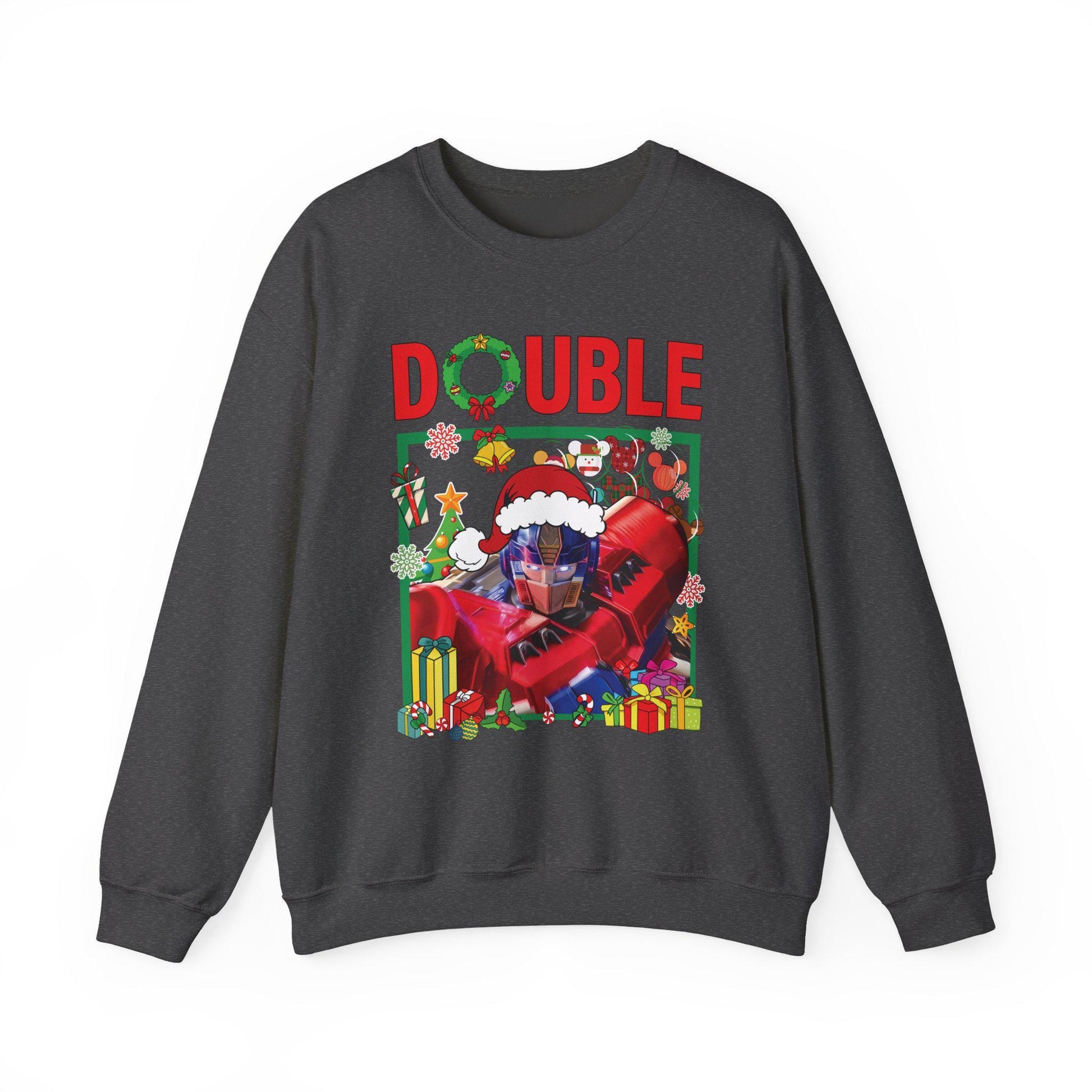 Double Optimus Prime Inspired Christmas Sweatshirt | Transformers Hero Holiday Sweater