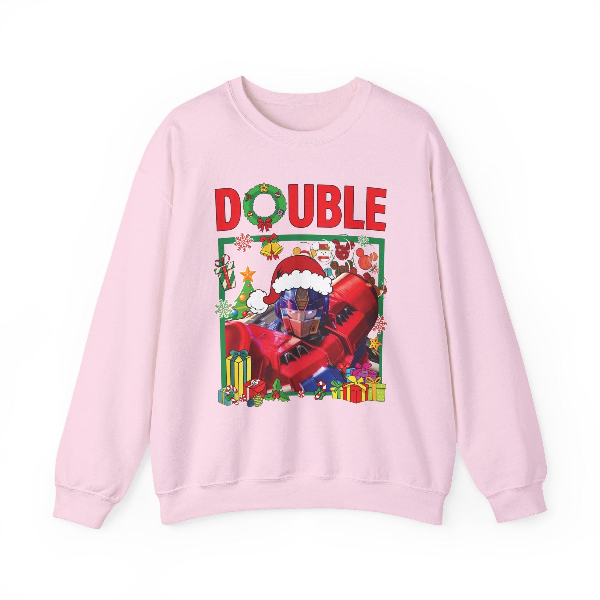 Double Optimus Prime Inspired Christmas Sweatshirt | Transformers Hero Holiday Sweater