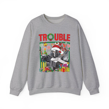 Trouble Megatron Inspired Christmas Sweatshirt | Transformers Villain Holiday Top