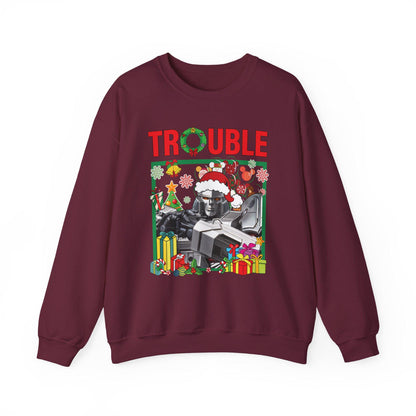 Trouble Megatron Inspired Christmas Sweatshirt | Transformers Villain Holiday Top
