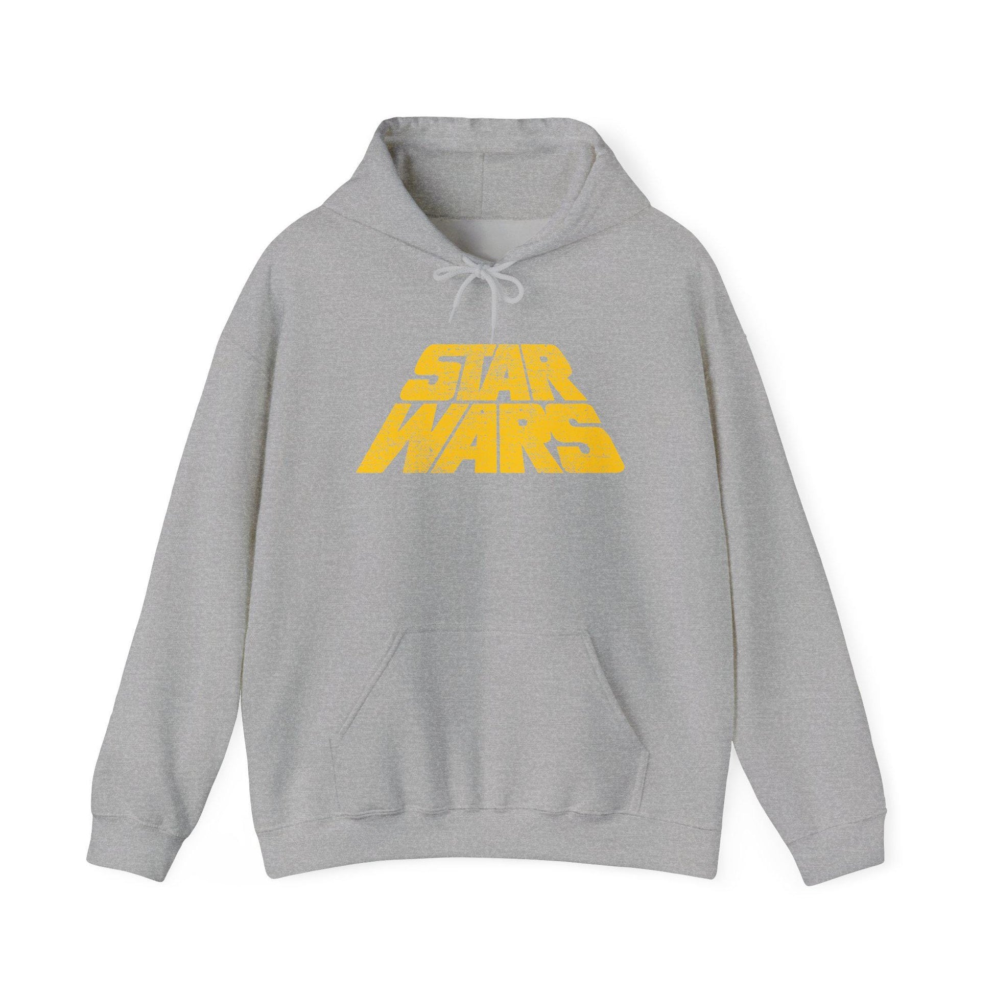 Vintage Distressed Star Wars Logo Fleece Pullover Hoodie