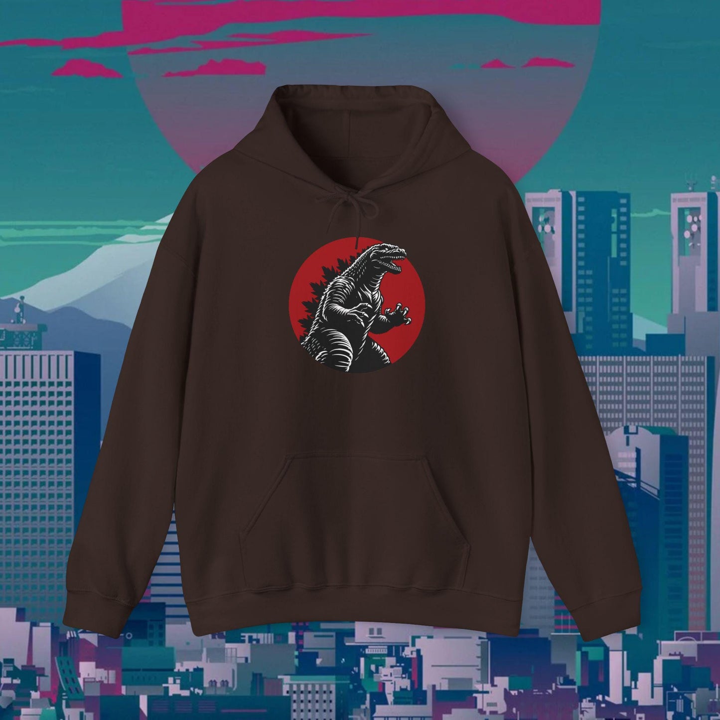 Kaiju Godzilla Hoodie | Japanese Monster Graphic Unisex Hoodie