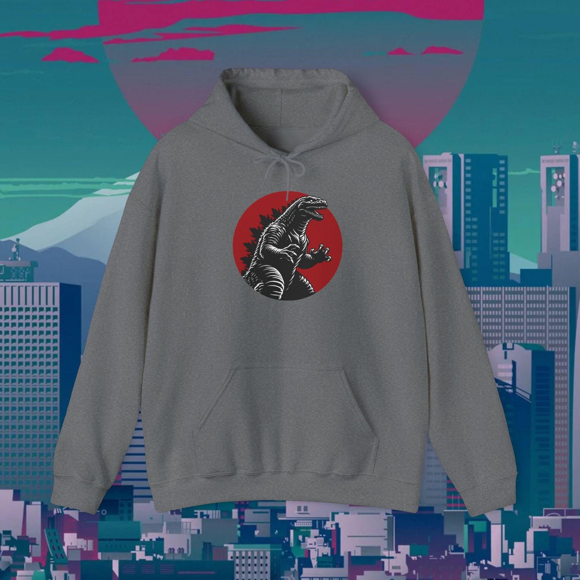 Kaiju Godzilla Hoodie | Japanese Monster Graphic Unisex Hoodie