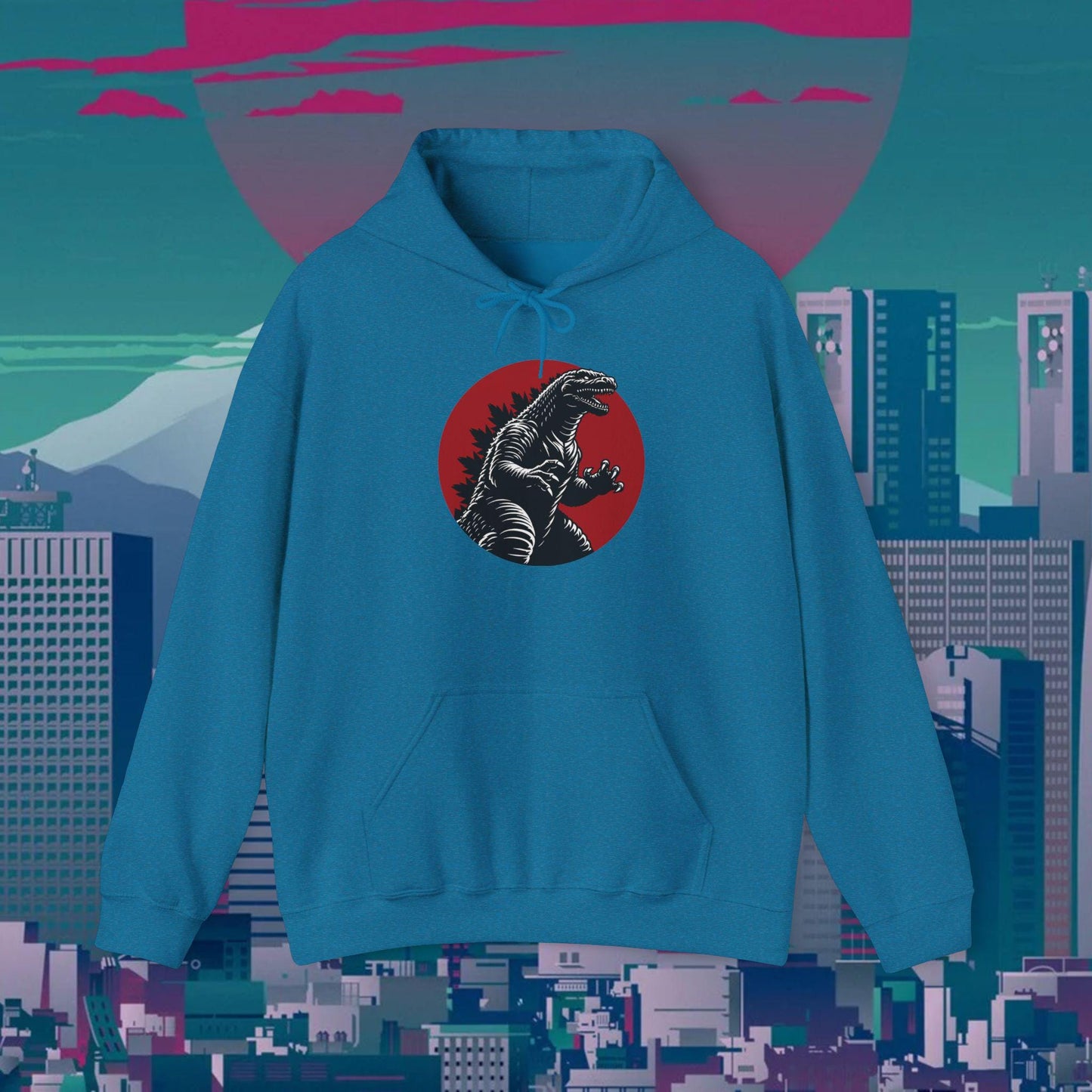 Kaiju Godzilla Hoodie | Japanese Monster Graphic Unisex Hoodie