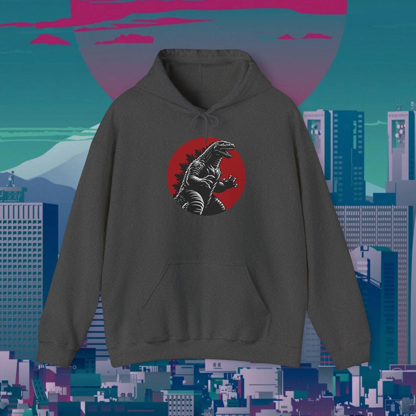 Kaiju Godzilla Hoodie | Japanese Monster Graphic Unisex Hoodie