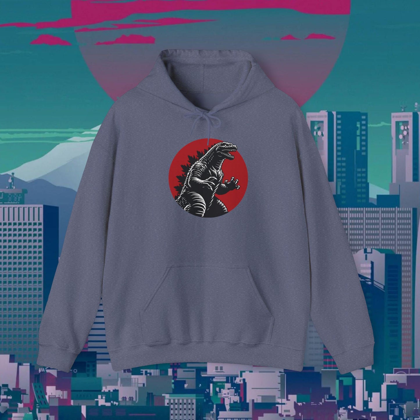 Kaiju Godzilla Hoodie | Japanese Monster Graphic Unisex Hoodie