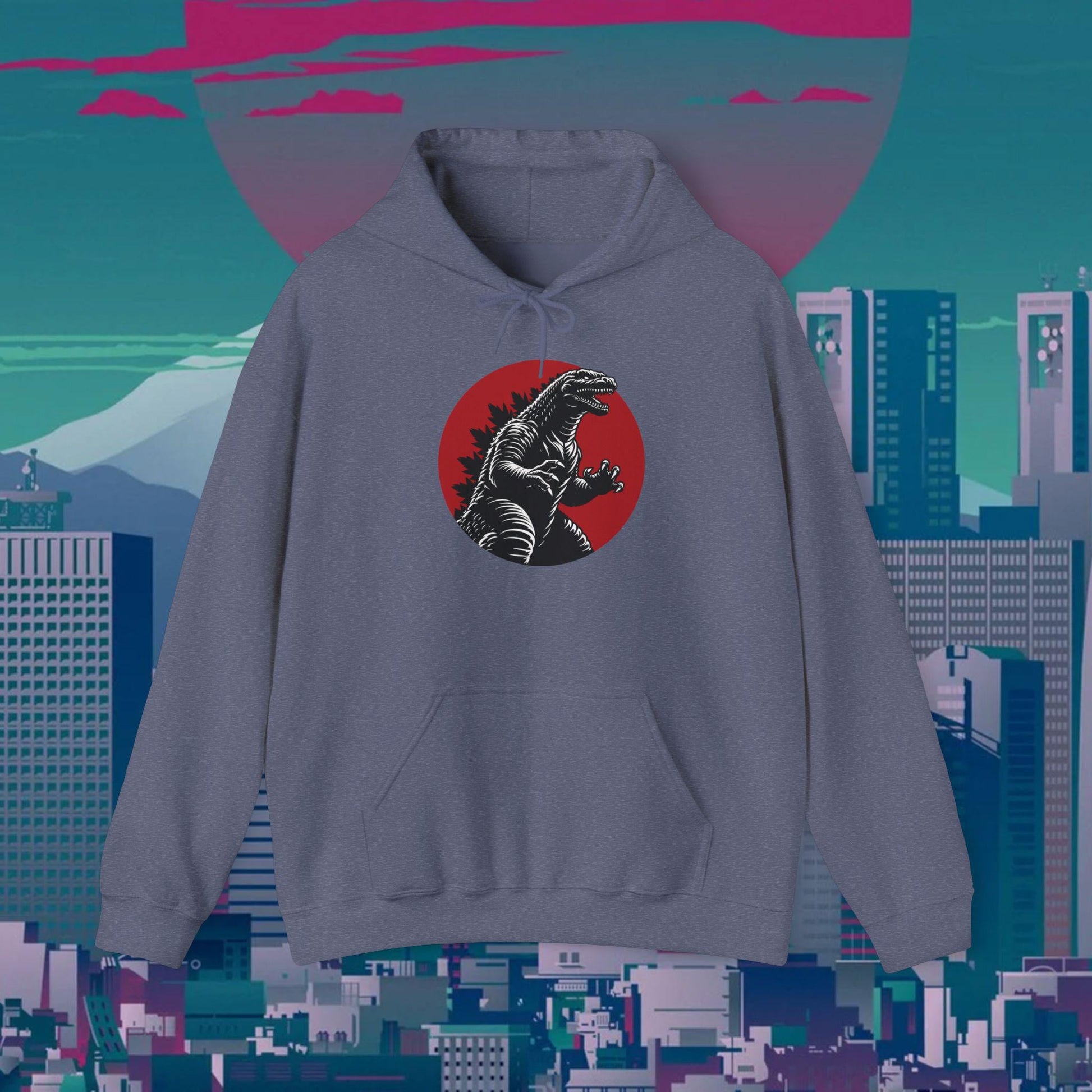 Kaiju Godzilla Hoodie | Japanese Monster Graphic Unisex Hoodie