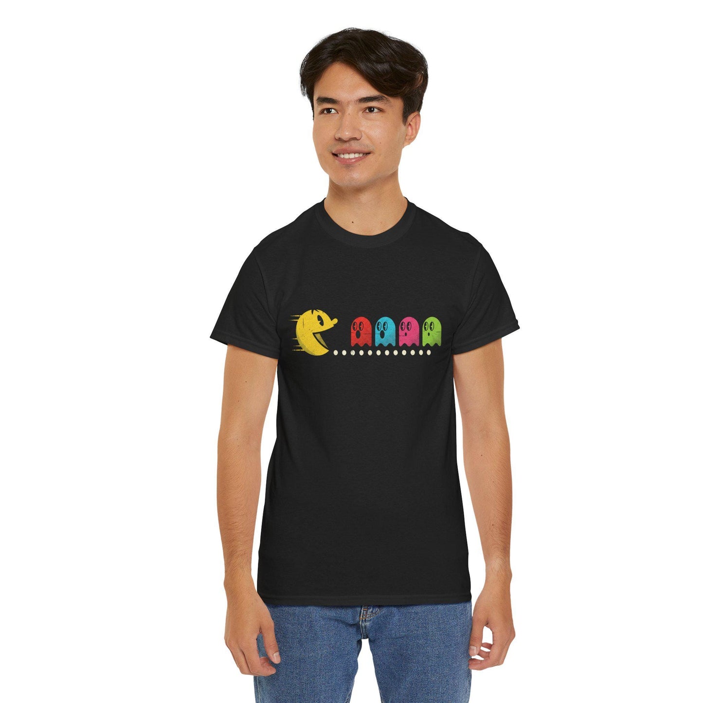 Retro Pac-Man Ghost T-Shirt | Classic Arcade Gamer Tee