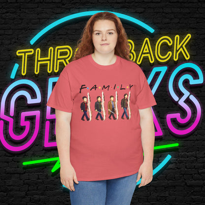 SPN Family Rift Travelers Shirt | Found Family Hunter Lineup Tee | Fan-Inspired TV Roadtrip Graphic | Gildan 5000 Unisex (Light Colors)