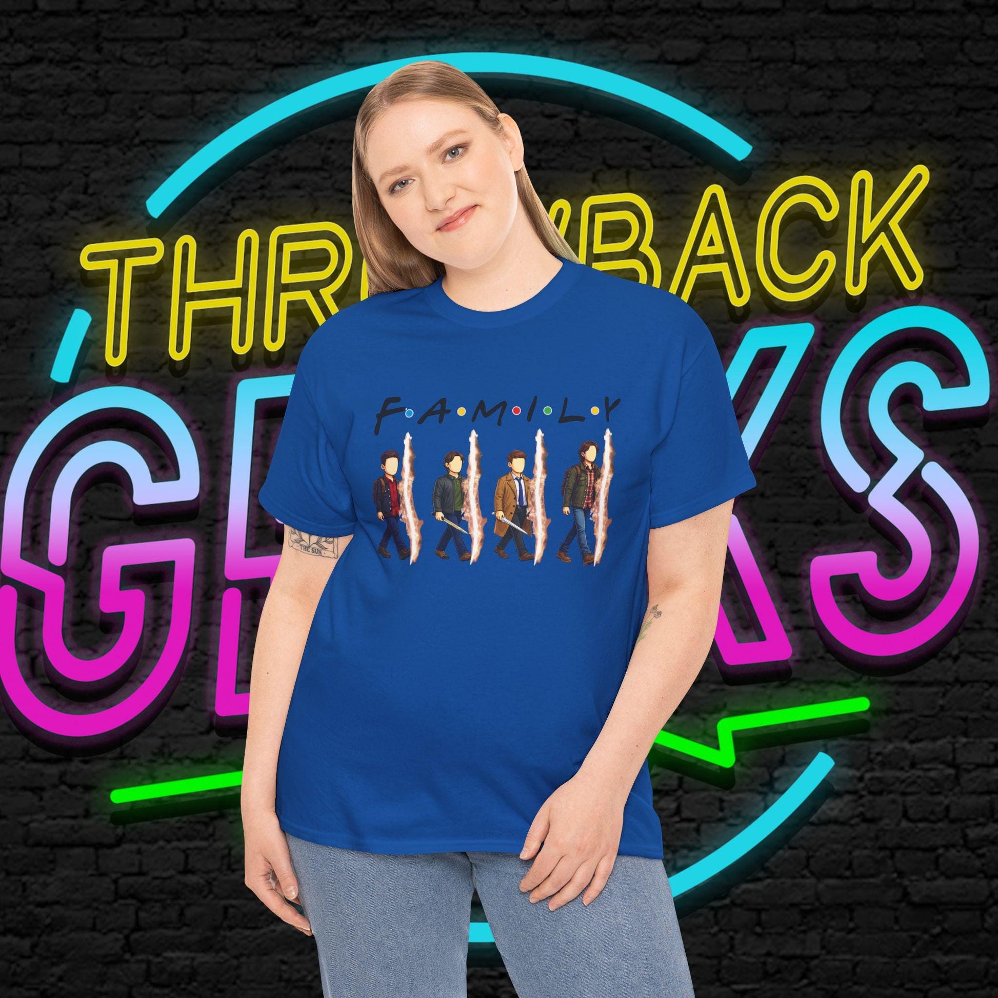 SPN Family Rift Travelers Shirt | Found Family Hunter Lineup Tee | Fan-Inspired TV Roadtrip Graphic | Gildan 5000 Unisex (Light Colors)