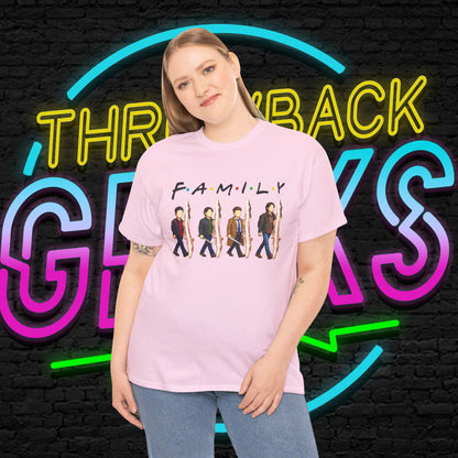 SPN Family Rift Travelers Shirt | Found Family Hunter Lineup Tee | Fan-Inspired TV Roadtrip Graphic | Gildan 5000 Unisex (Light Colors)