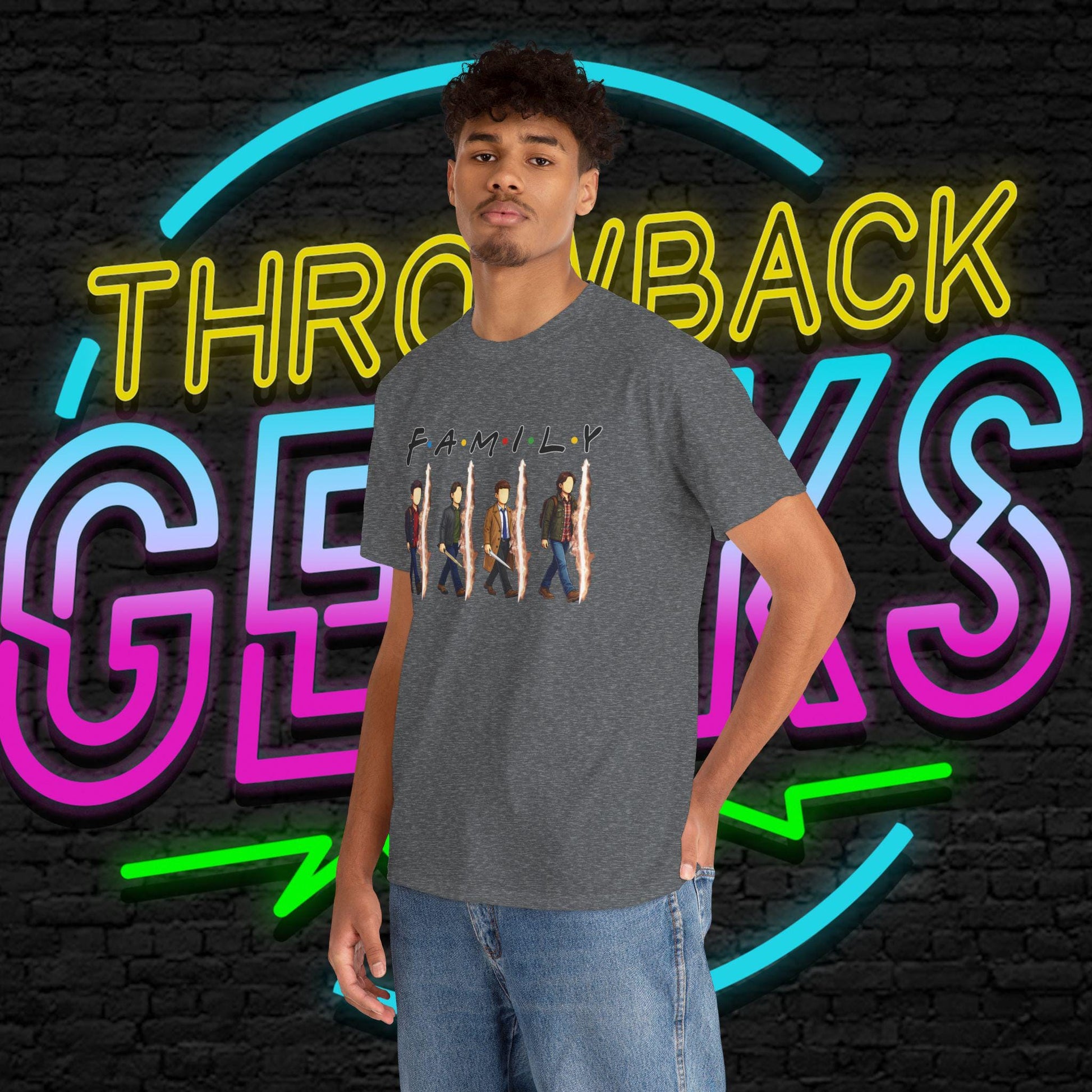 SPN Family Rift Travelers Shirt | Found Family Hunter Lineup Tee | Fan-Inspired Roadtrip Graphic | Gildan 5000 Unisex (Dark Colors)