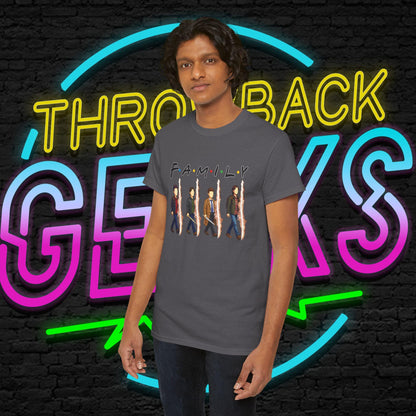 SPN Family Rift Travelers Shirt | Found Family Hunter Lineup Tee | Fan-Inspired Roadtrip Graphic | Gildan 5000 Unisex (Dark Colors)