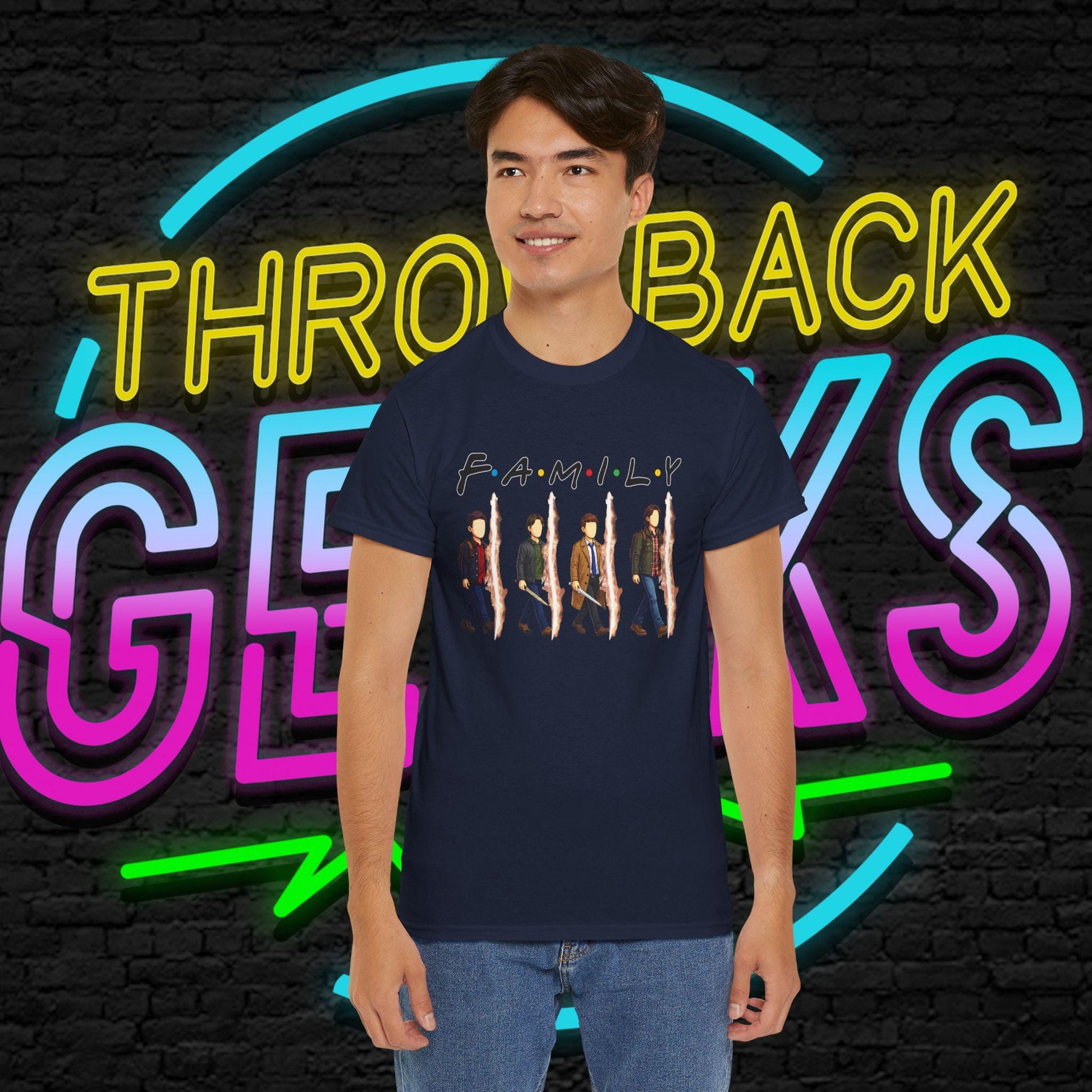 SPN Family Rift Travelers Shirt | Found Family Hunter Lineup Tee | Fan-Inspired Roadtrip Graphic | Gildan 5000 Unisex (Dark Colors)