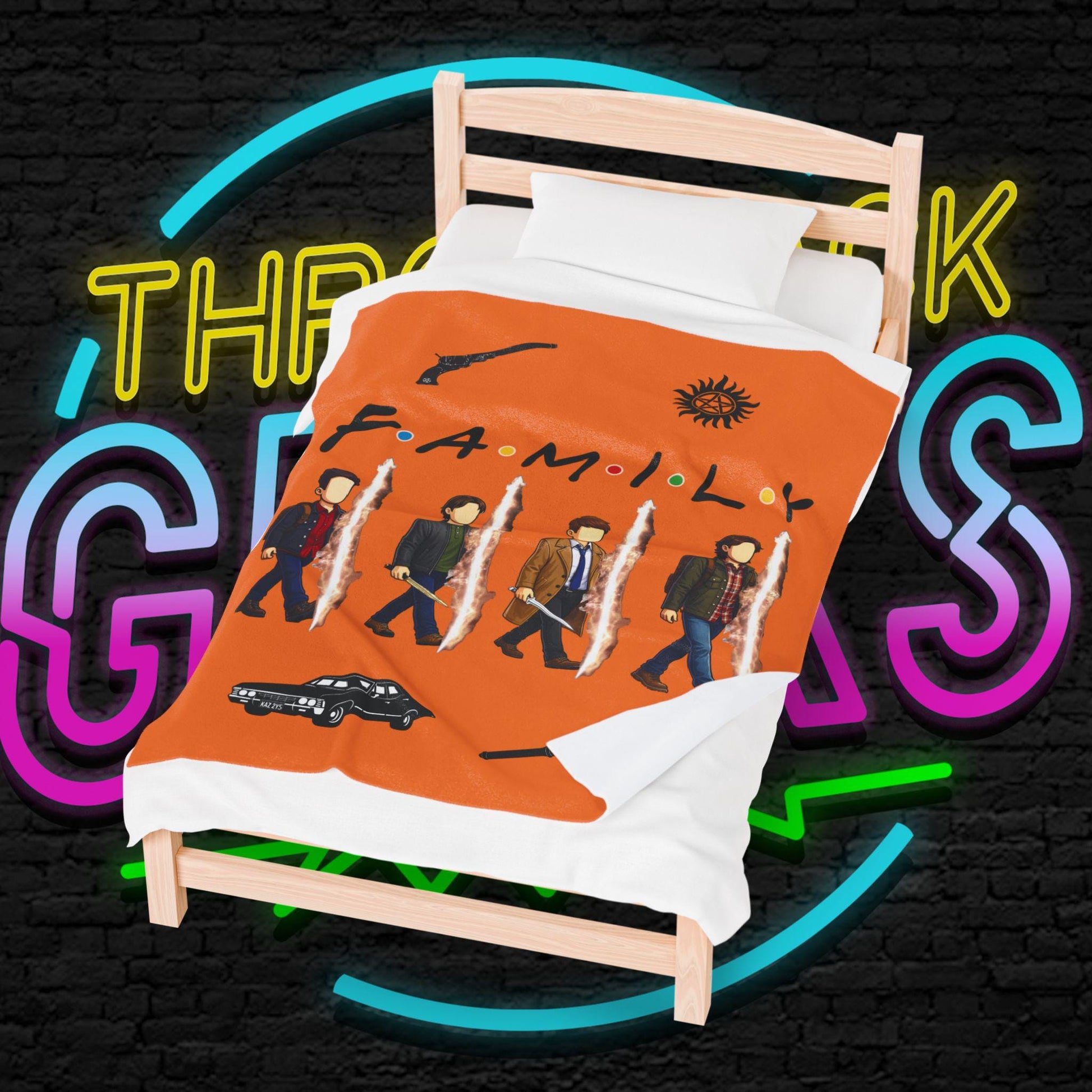 SPN Family Rift Travelers Blanket | Found Family Throw Blanket | Fan-Inspired TV Tribute | Crusta Blanket (30x40, 50x60, 60x80)